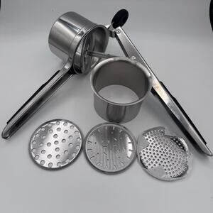Prioritychef Large 15Oz Potato Ricer, Heavy Duty Stainless Steel Potato Masher